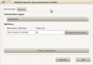 97  320x240 zrzut ekranu mobile device syncronization irmc Synchronizowanie danych: Linux i telefonu komórkowy