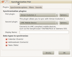 98  320x240 zrzut ekranu synchronization pair Synchronizowanie danych: Linux i telefonu komórkowy